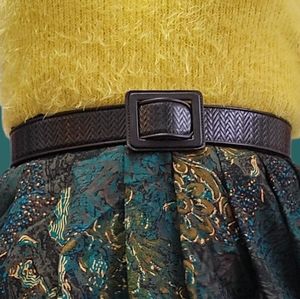 Tanner Goods brown leather belt size small